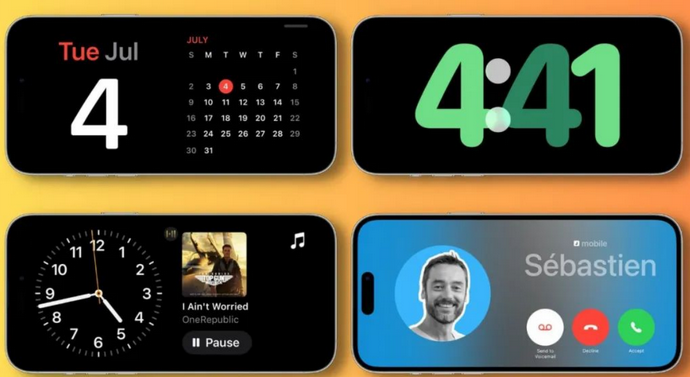 涪城苹果手机维修分享iOS17横屏充电待机显示有什么好处 