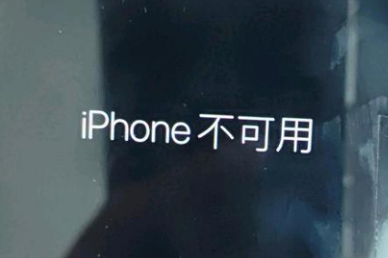 涪城苹果服务网点分享锁屏界面显示“iPhone 不可用”如何解决 