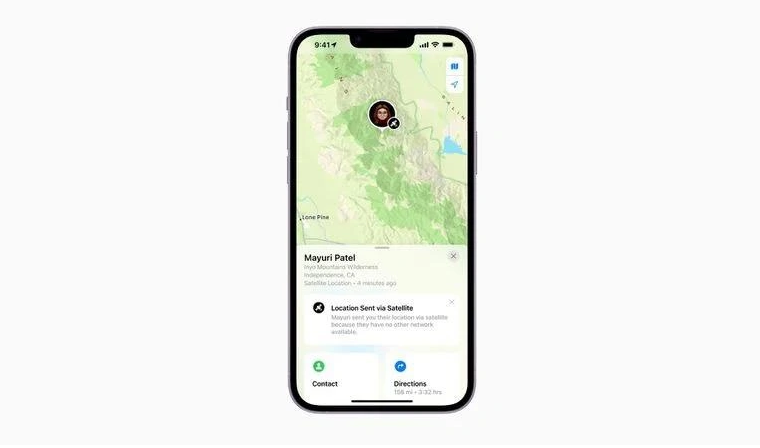 涪城苹果14维修分享iPhone14系列中 FindMy功能通过卫星分享位置方法教程 